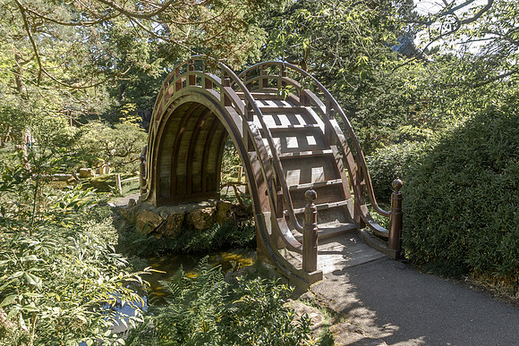 The Drum Bridge, Japanese Tea Garden, Golden Gate Park, San Francisco, CA